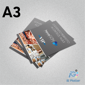 IMPRESSÃO PAPEL COUCHE A3 115G AO 140G A3    